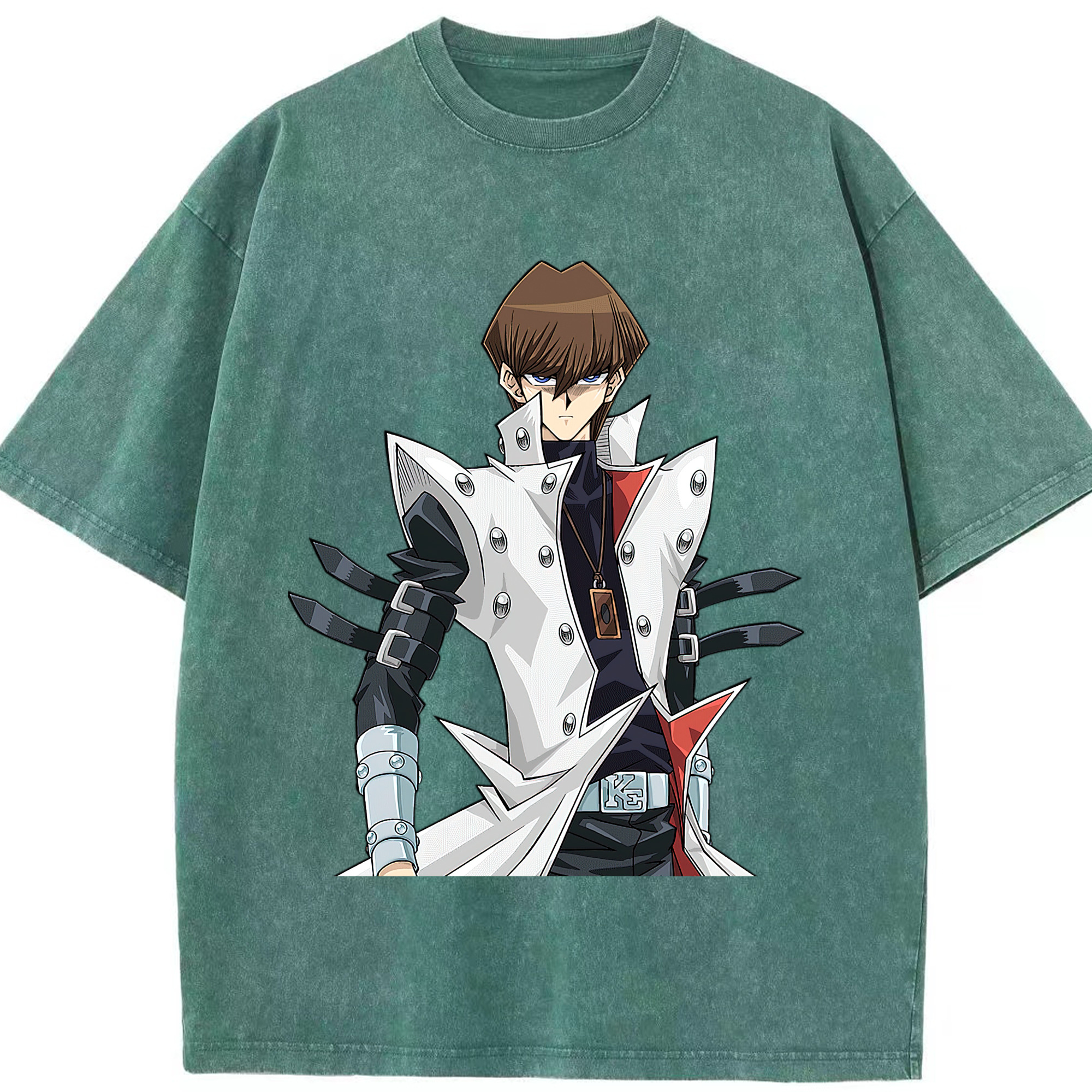 （画像用） 遊☆戯☆王 Yu-Gi-Oh! 綿100% ヴィンテージ風 半袖Tシャツ（フロントプリント）